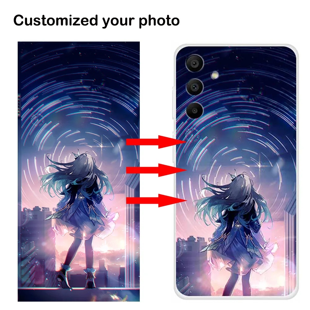 Personalized Customized Clear Cover for Samsung Galaxy A03S A05S A04S A24 4G A16 A14 DIY Photos Cases  Image Picture Letter Etui