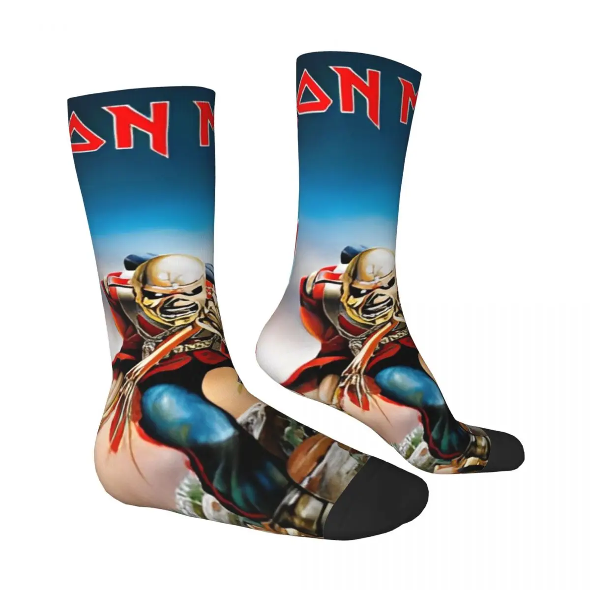 Iron Stockings Maidens Creazy Design Graphic Funny Socks Winter Anti Slip Socks Men Climbing Quality Socks