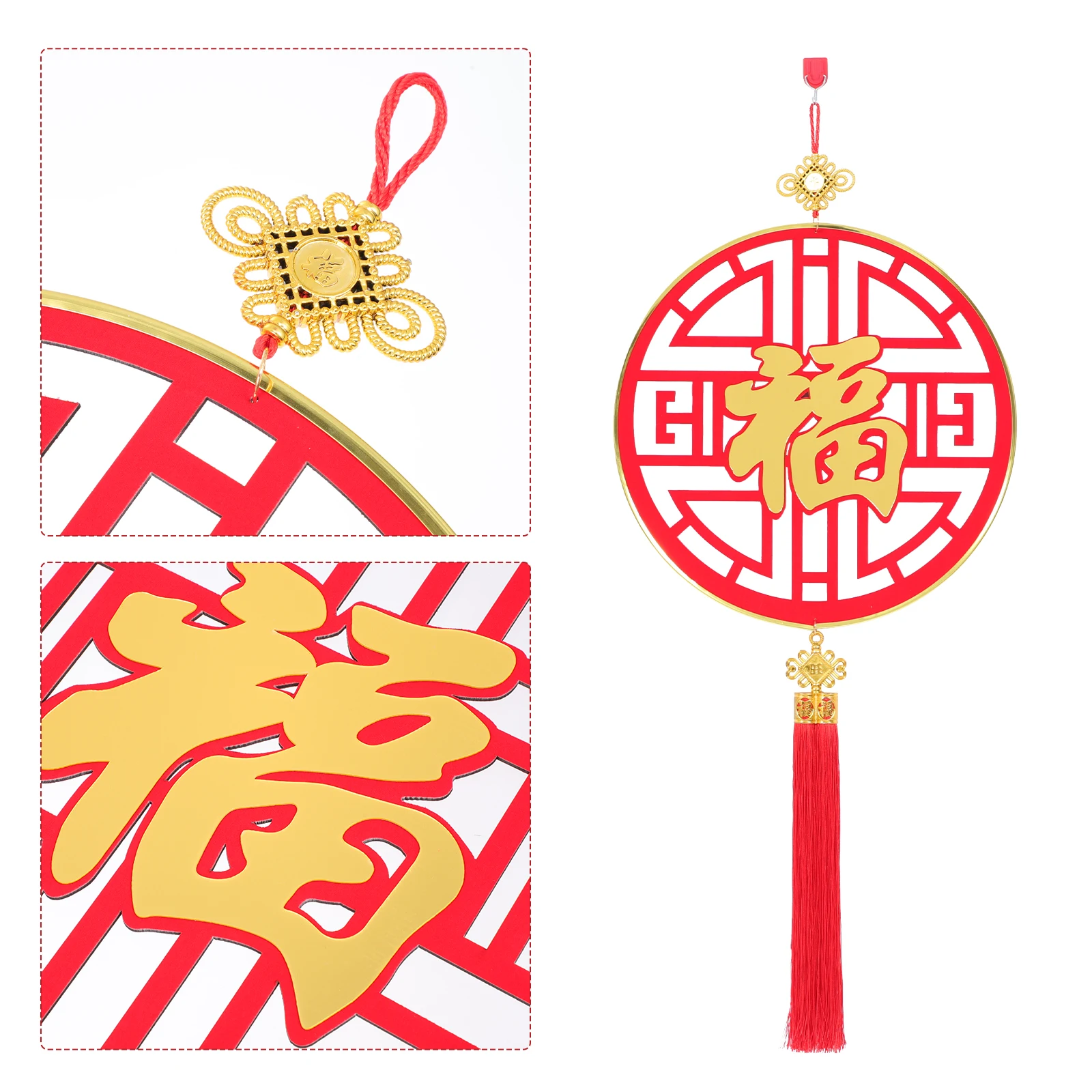 

Fu Character Hanging Decoration Home Chinese Style New Year Pendant Letter Spring Festival Traditional Ornament Wooden of