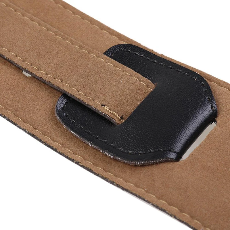 Handicraft Guitar Shoulder Strap Leather Belt For Acoustic Ukelele Bass Musical Instrument Adjustable Strap Shoulder Bands Strap