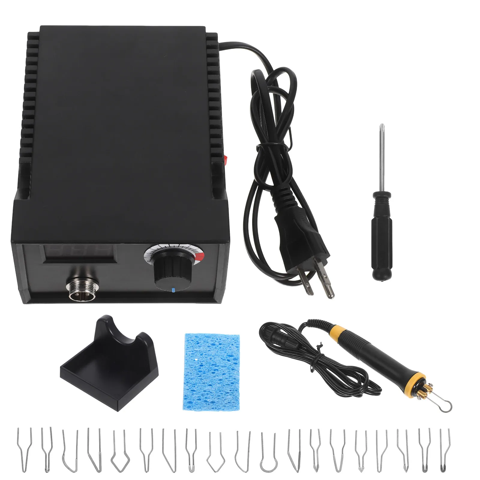 1Set Wood Burning Tool Set Digital Display Temperature Control Pyrography Kit Ergonomic Pens for Wood Paper Gourds
