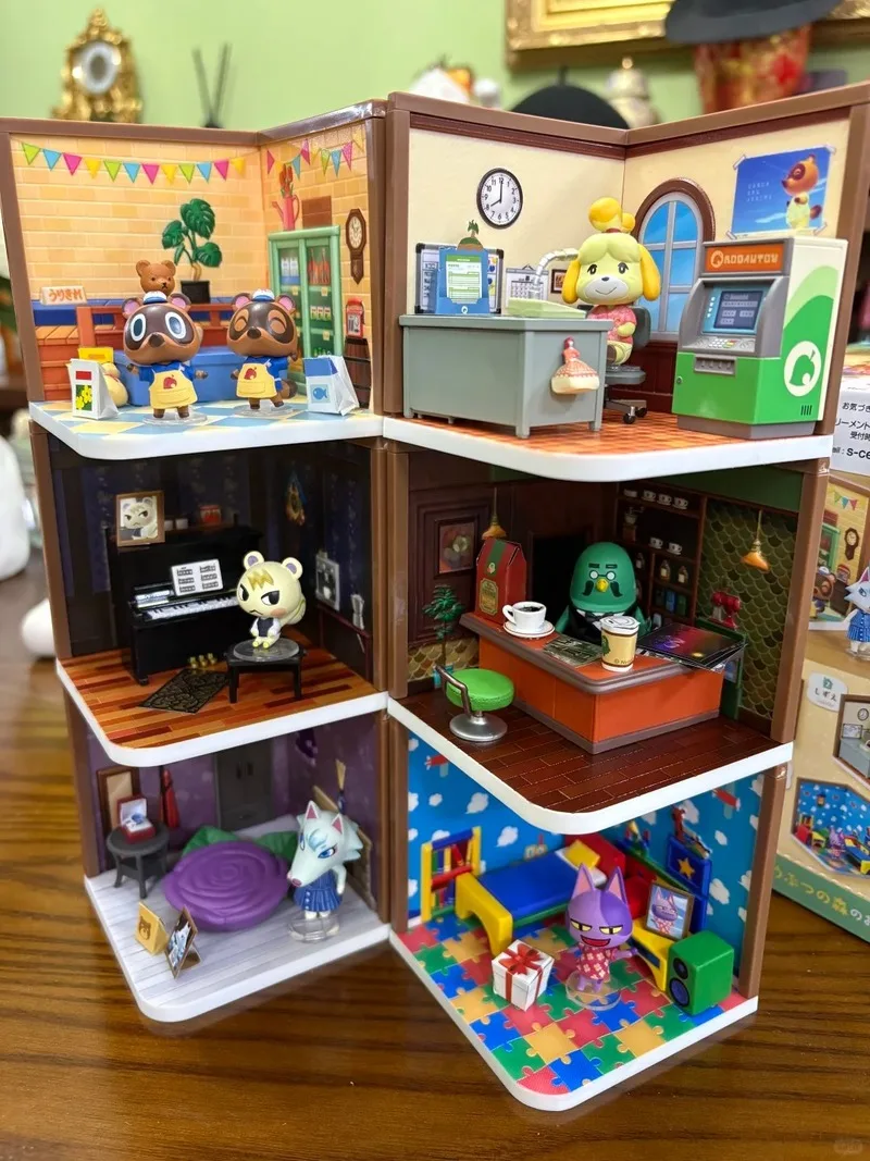 Re-ment Animal Crossing Happy Room Ornamento da tavolo Mini regalo di raccolta di figure in miniatura