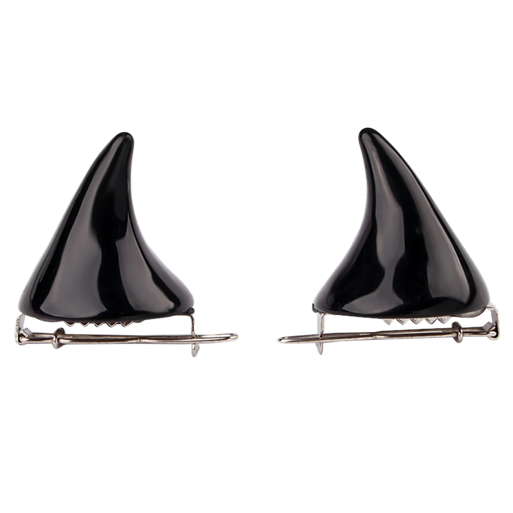 1 Pair Small Demon OX Horn Hairpins Gothic Party Cosplay Costume Hairpins Costume Horn Halloween Cute Hair Accessories Clip