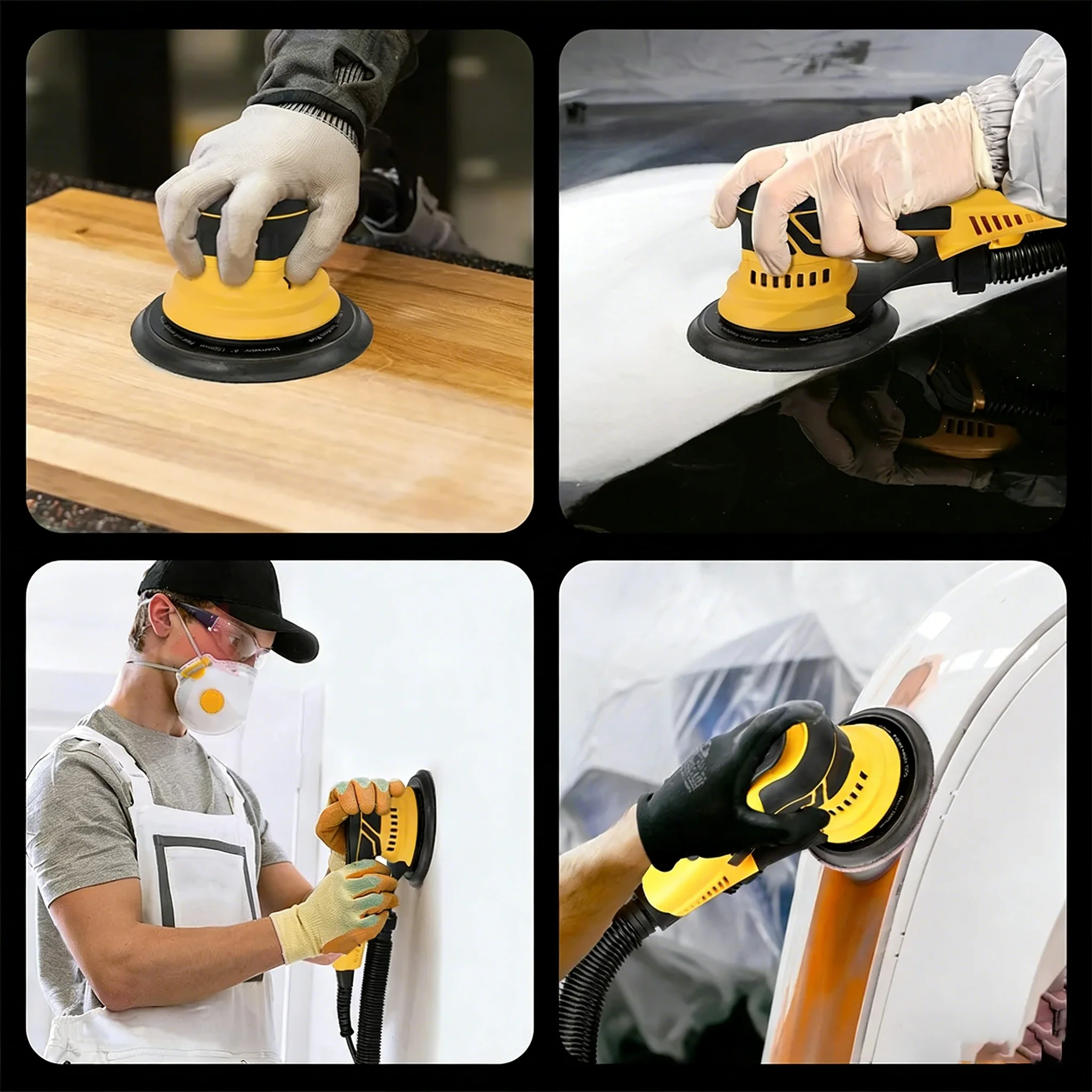 220V DEROS625CV Electric Dry Sander Compatible with 6510611, Only for 220V Voltage Use