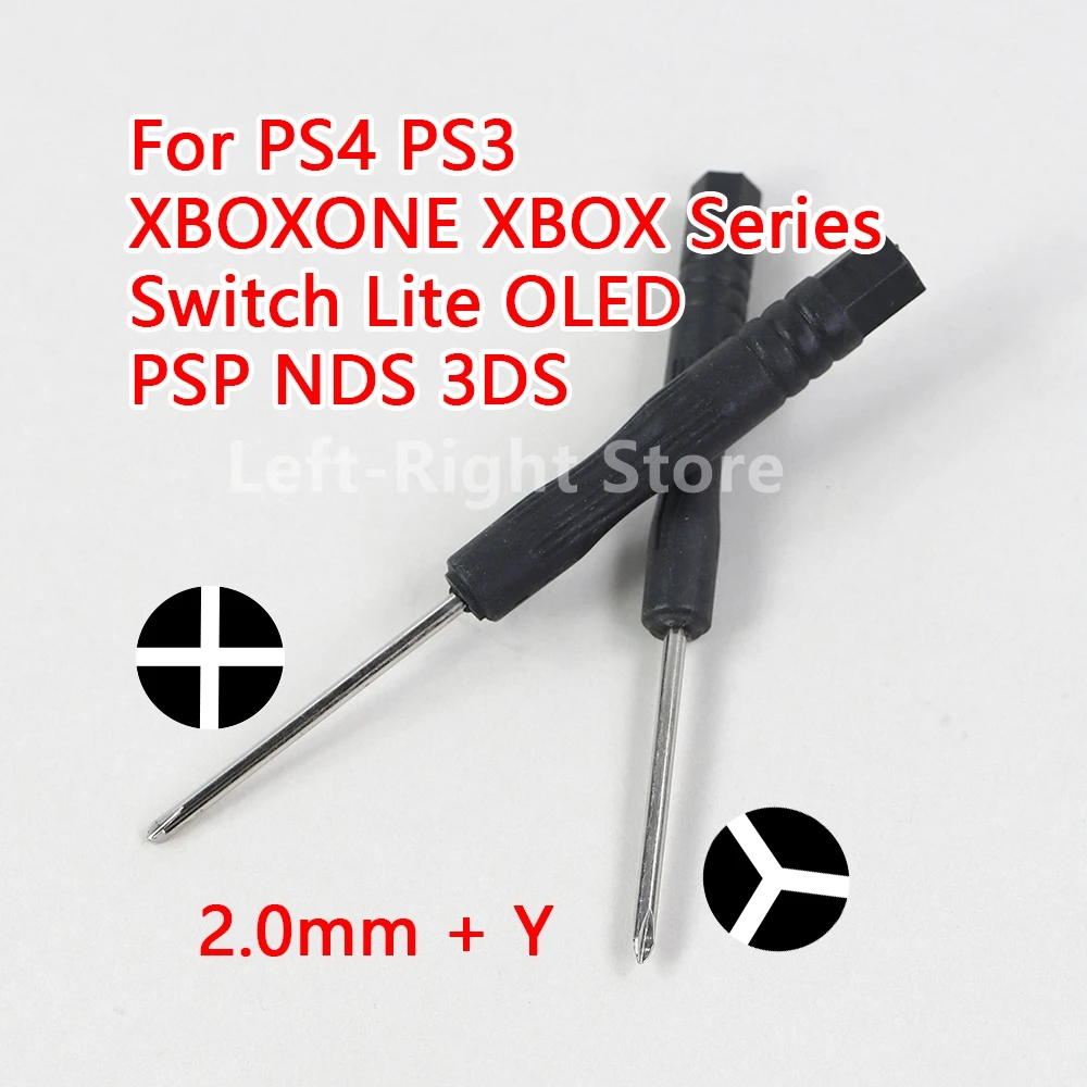500PCS Cacciavite Strumento di Riparazione 2.0mm + Croce Y Per Cellulari Cellulari Per PS3 XBOXONE XBOX Serie Switch Lite OLED PSP NDS 3DS
