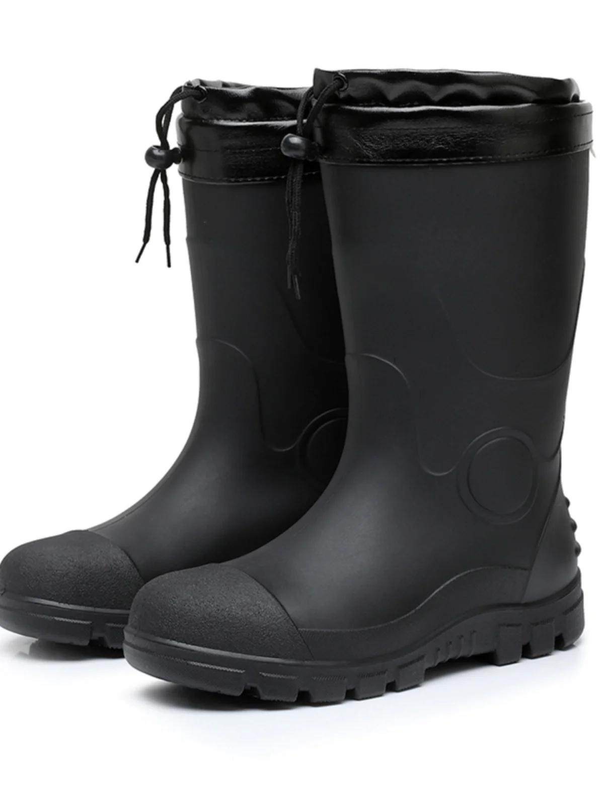 

Мужские резиновые сапоги со стальным носком и стальным носком, Thiened, промышленные ботинки для защиты труда, противоскользящие, износостойкие oes