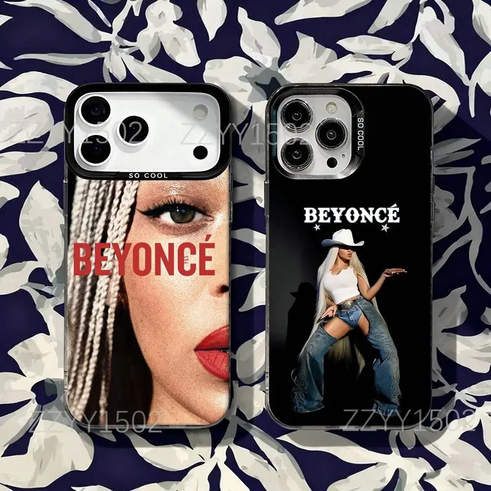 

B-Beyonce Cowboy For iPhone 17,16,15,14,13,12,X,8,Pro,Max,Plus,SE4,Air,Mini Anti-Slip Black IMD Matte Case