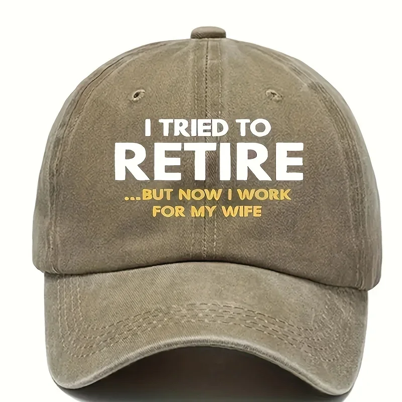 قبعة بيسبول كلاسيكية مضحكة للحياة المتقاعدة للجنسين من القطن مع طباعة ممتعة مثالية للمشي لمسافات طويلة وركوب الدراجات في الهواء الطلق