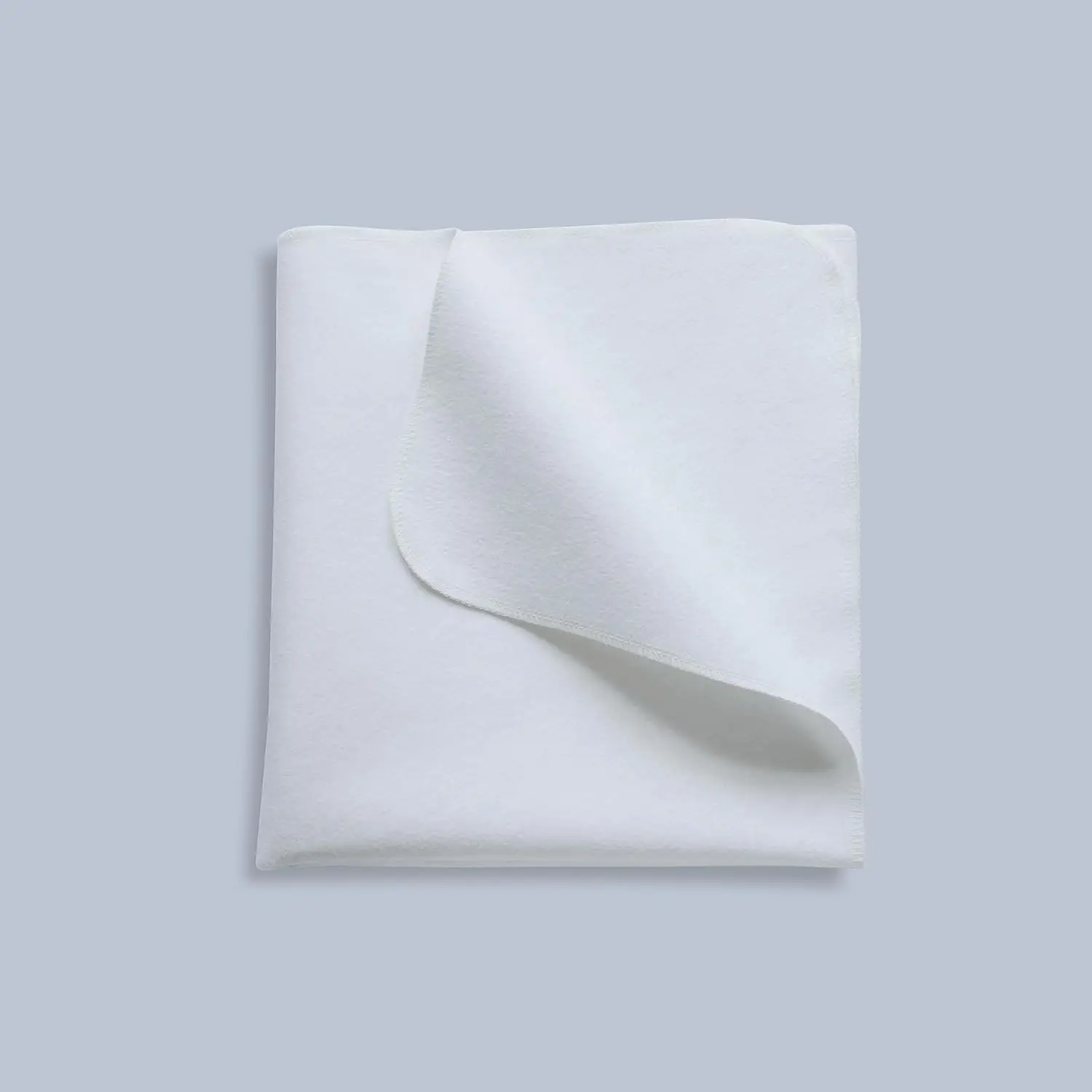 

Waterproof Flannel Crib Pad, 27" x 50", Reusable for Baby Toddler Elderly Pets - White