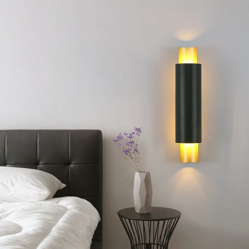 

Lamp Living Modern Simple Black Wall room TV Wall Corridor Entrance Wall Lamp E27 Light Source Indoor Wall Lamp