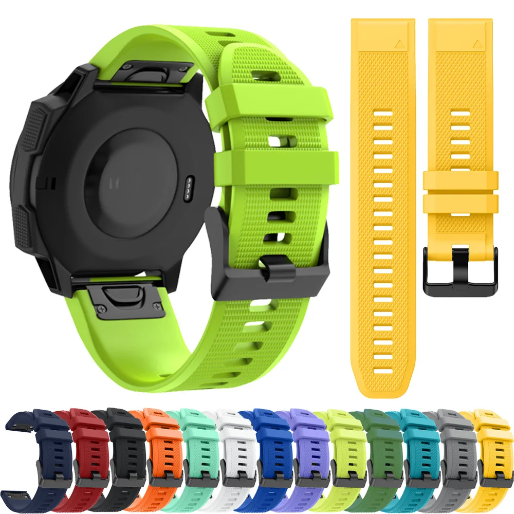 For Garmin Instinct E 3 45mm/Enduro 3 2/Epix Pro/G1 Bands Fenix E 8 47mm 51mm 6 6X 7 Sports Bracelets 22mm 26mm Silicone Strap