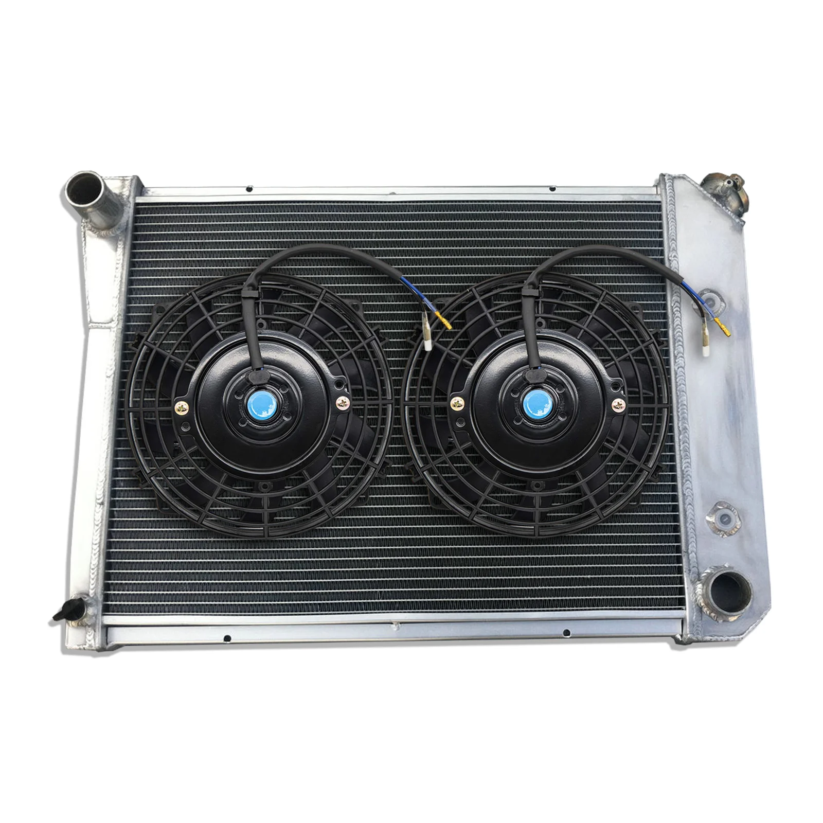 

HOT SELLING 3 Row New Aluminum Radiator & fan*2 For 1968-1974 CHEVY Nova PRO 1968 1969 1970 1971 1972 1973 1974