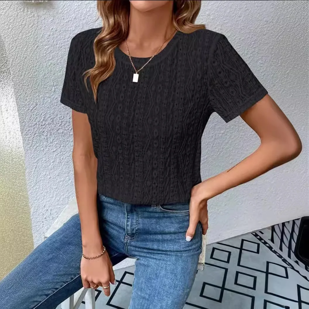 Solid Casual losse blouses voor dames Mode 2025, zomer Vintage damesoversized shirts en blouses, elegante jeugd vrouwelijke tops