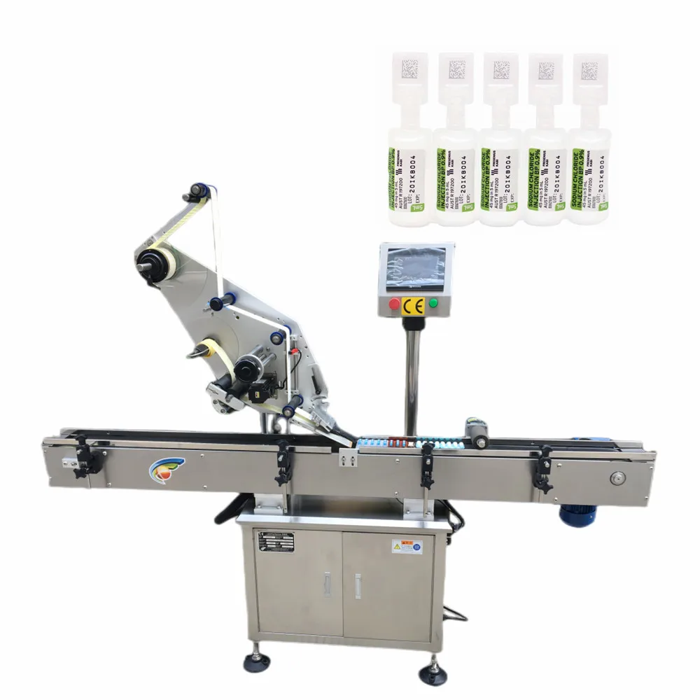 Automatic Flat Surface Top Sticker Labeling Machine
