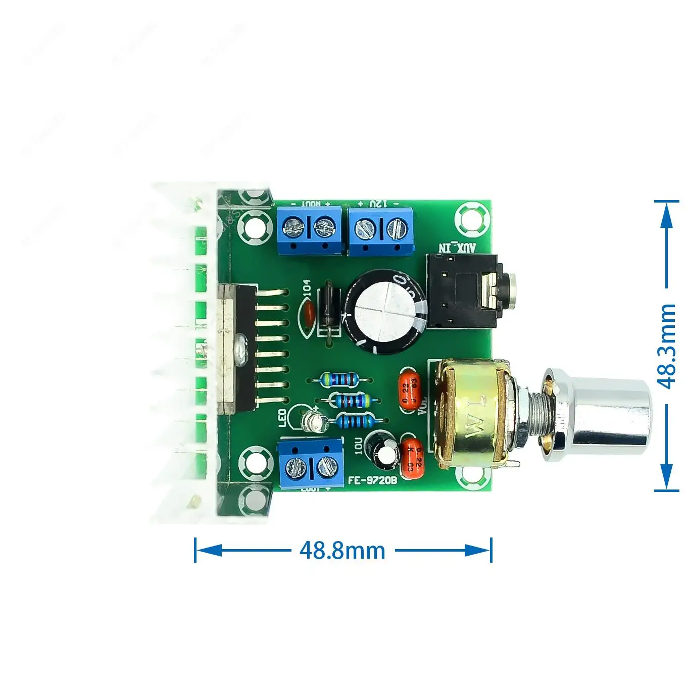 AC/DC 12V TDA7297 2x15W Digital Audio Amplifier DIY Kit Dual-Channel Module