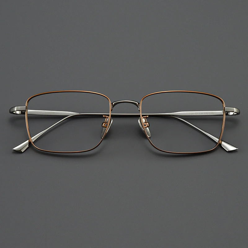 Xbora Men's Ultra-Light Pure Titanium Glasses Frame Business Square Flexible Optical Women's Prescription Eyelasses 1908 image 3