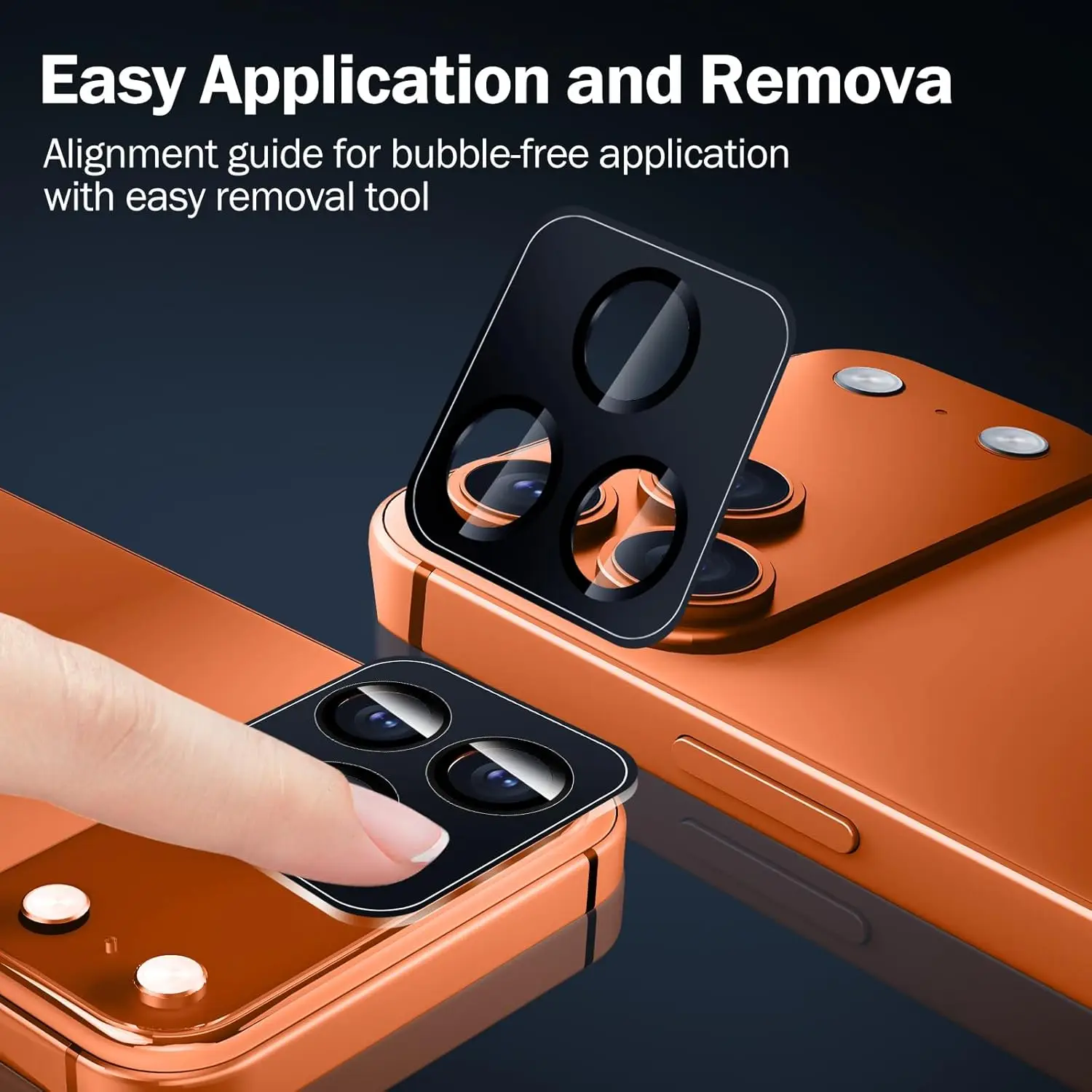 2枚入り ブラック カメラレンズスクリーンプロテクター 強化ガラス iPhone 17 Pro Max Air 16 Plus 15 14 13 Mini 12 11 17Pro 保護用