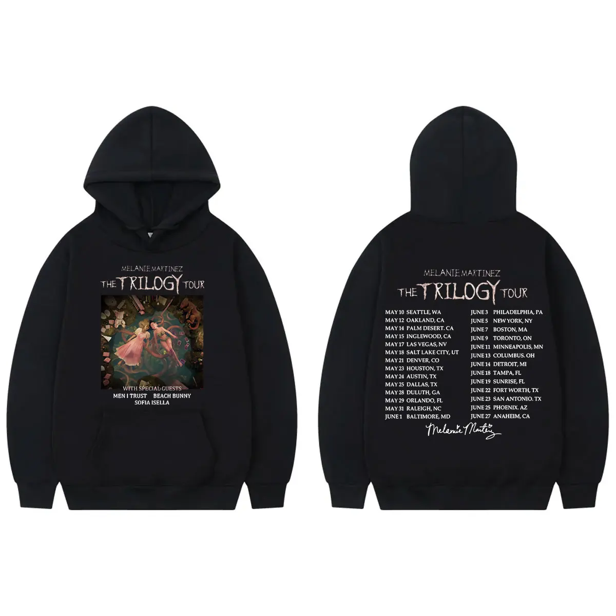 

Singer Melanie Martinez The Trilogy Tour 2024 Print Hoodie Hip Hop Vintage Hooded Sweatshirts Men Women Casual Fashion Pullovers