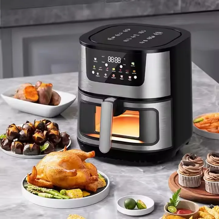 Touch Screen Large Capacity 15L Stainless Steel Smart Air Fryer Digital Commercial Multifuncional Air Fryer Oven