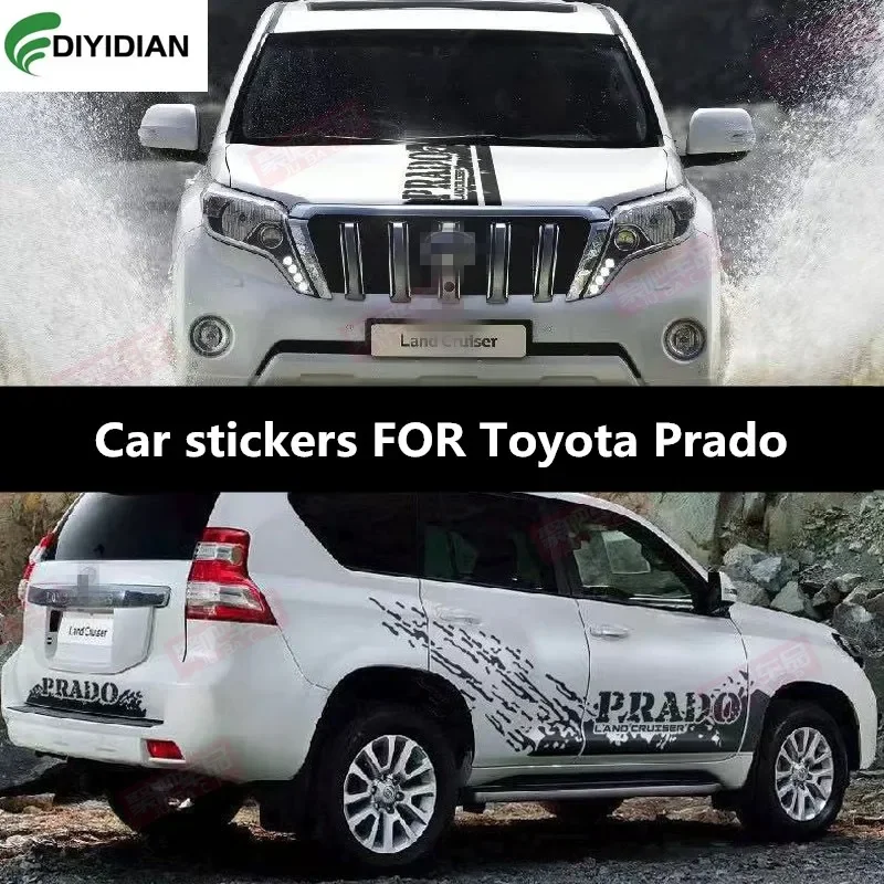 

car vinyl sticker film FOR Toyota Prado 2010-2022 decorative personality custom sports fashion flower accessories