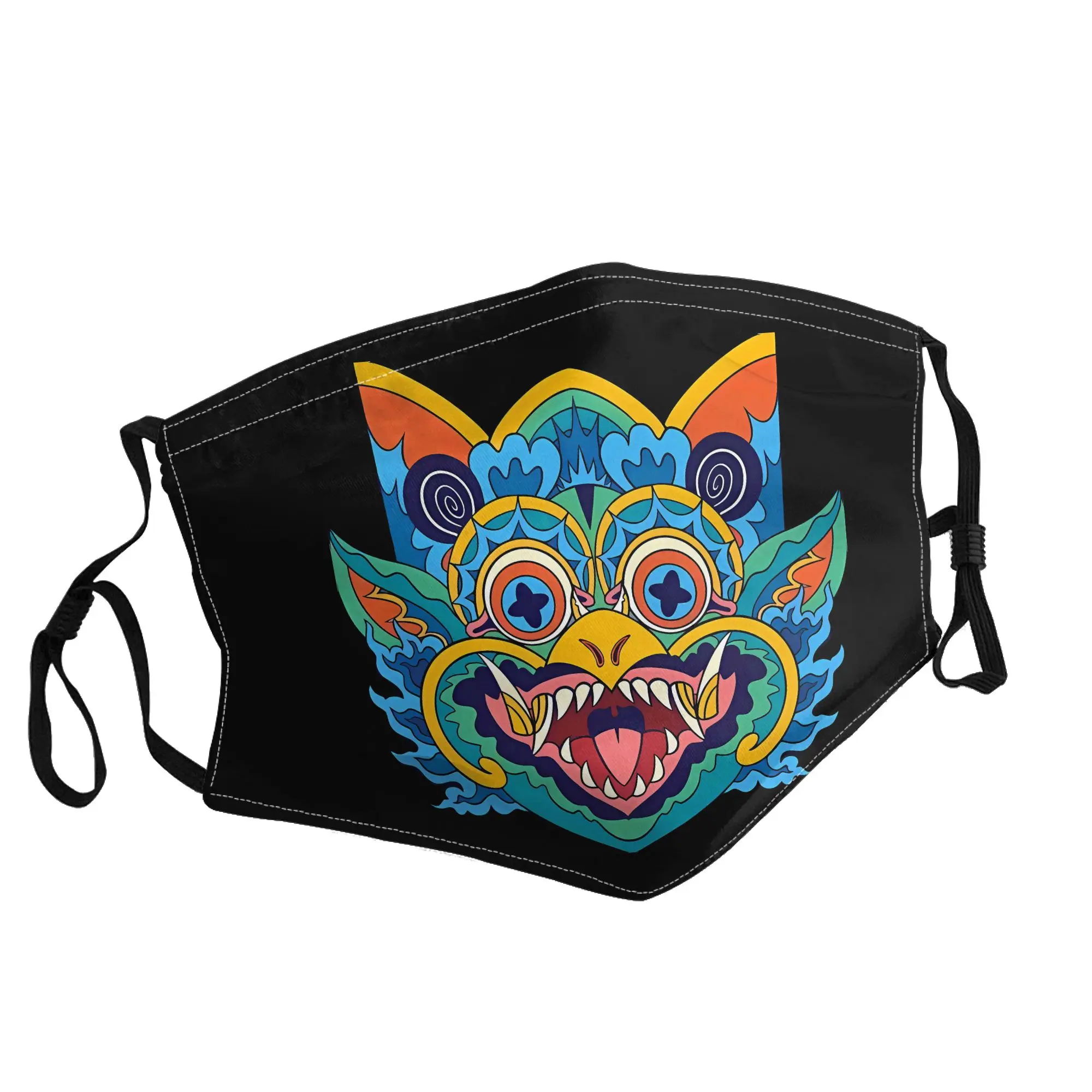 

Balinese Barong Mask Unisex Outdoor Fashion Printed