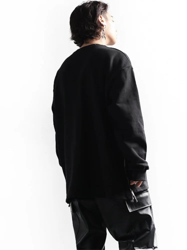 Men's Hoodie Spring And Autumn New Personality Double Zipper Design Fashion Trend Small Casual Loose Large Size Hoodie