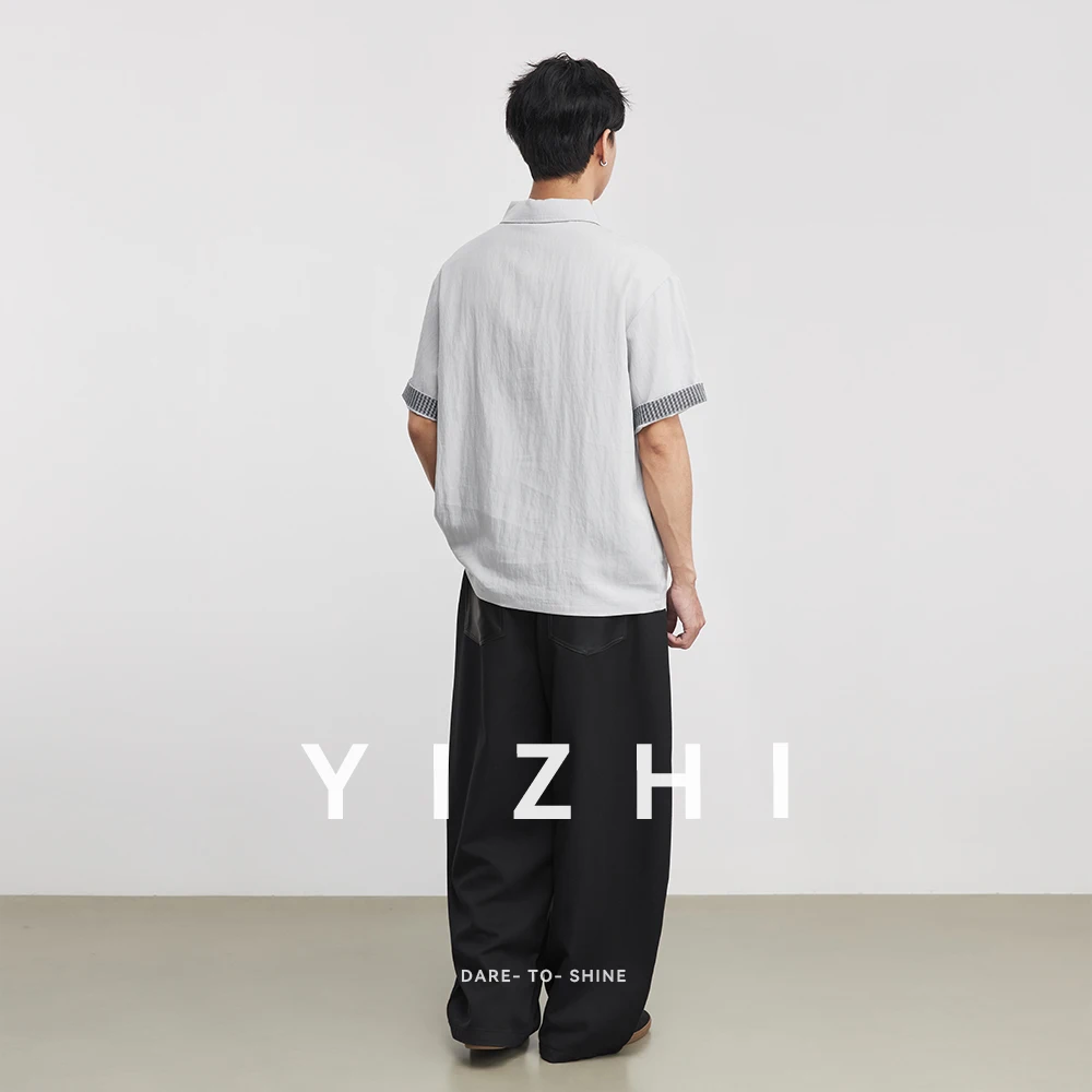 Simple Striped Short-sleeved POLO Shirt T-shirt For Men Summer 2026 New Trendy Versatile Slim T-shirt Top