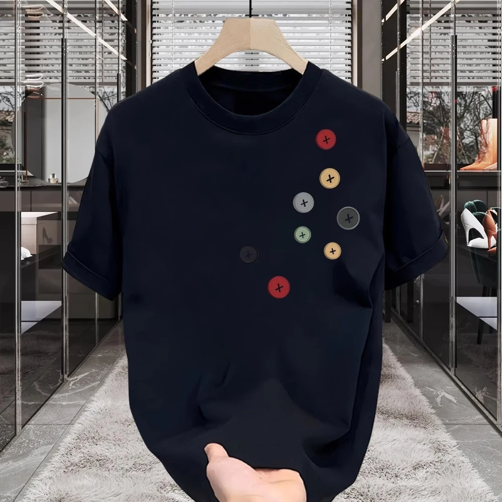 

American Ruffian Handsome Cotton Short-sleeved T-shirt Young Men's and Women's Summer Trendy Brand Street Loose Crew Neck Top