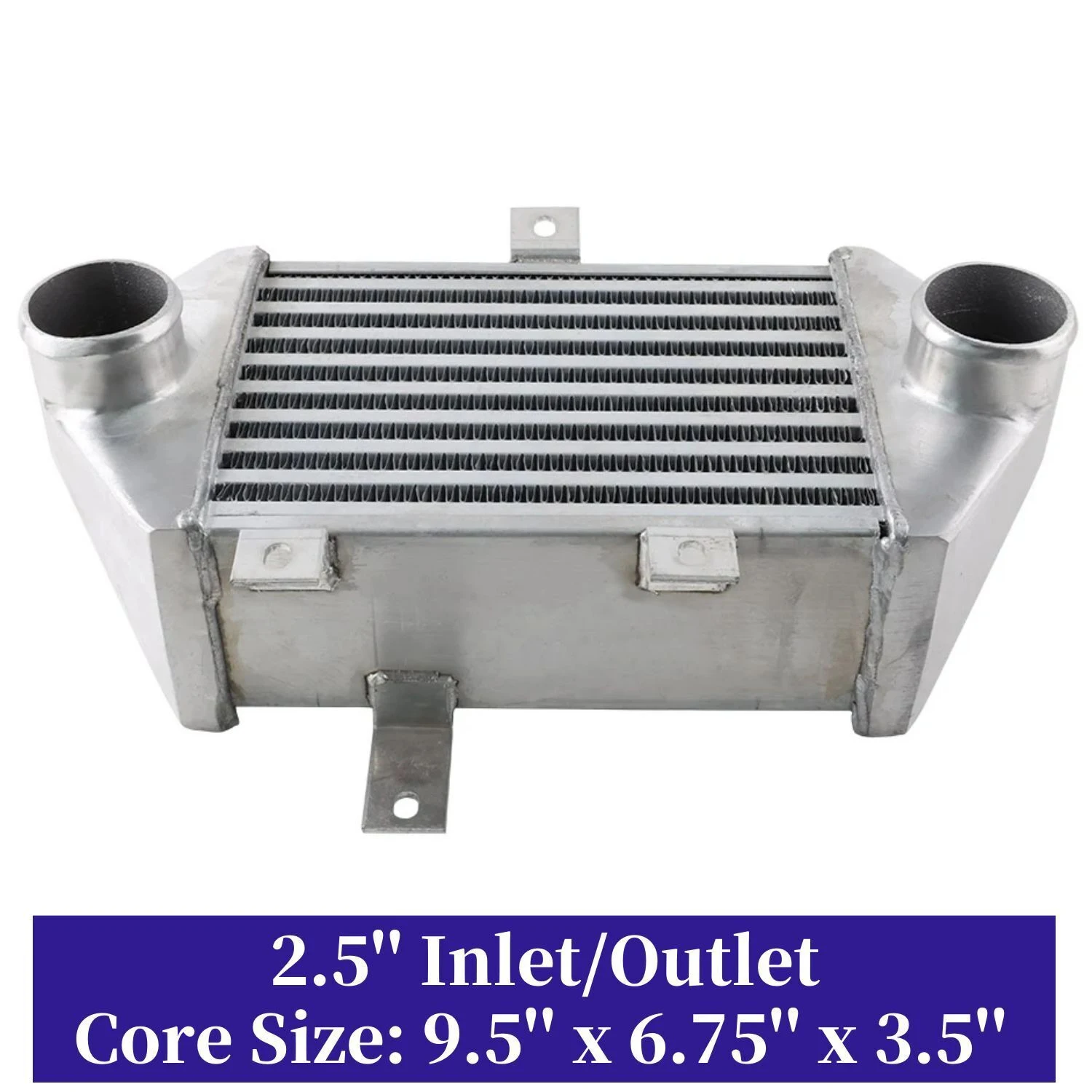 Intercooler for 91-95 Toyota MR2 Coupe 2D 2.0L DOHC Side Mount Aluminum Polished