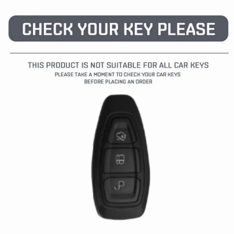 Fashion Metal Car Key Case For Ford Puma Grand C Max Focus Mondeo Kuga Fiesta Ecosport Transit Kuga Silicone Remote Key Case