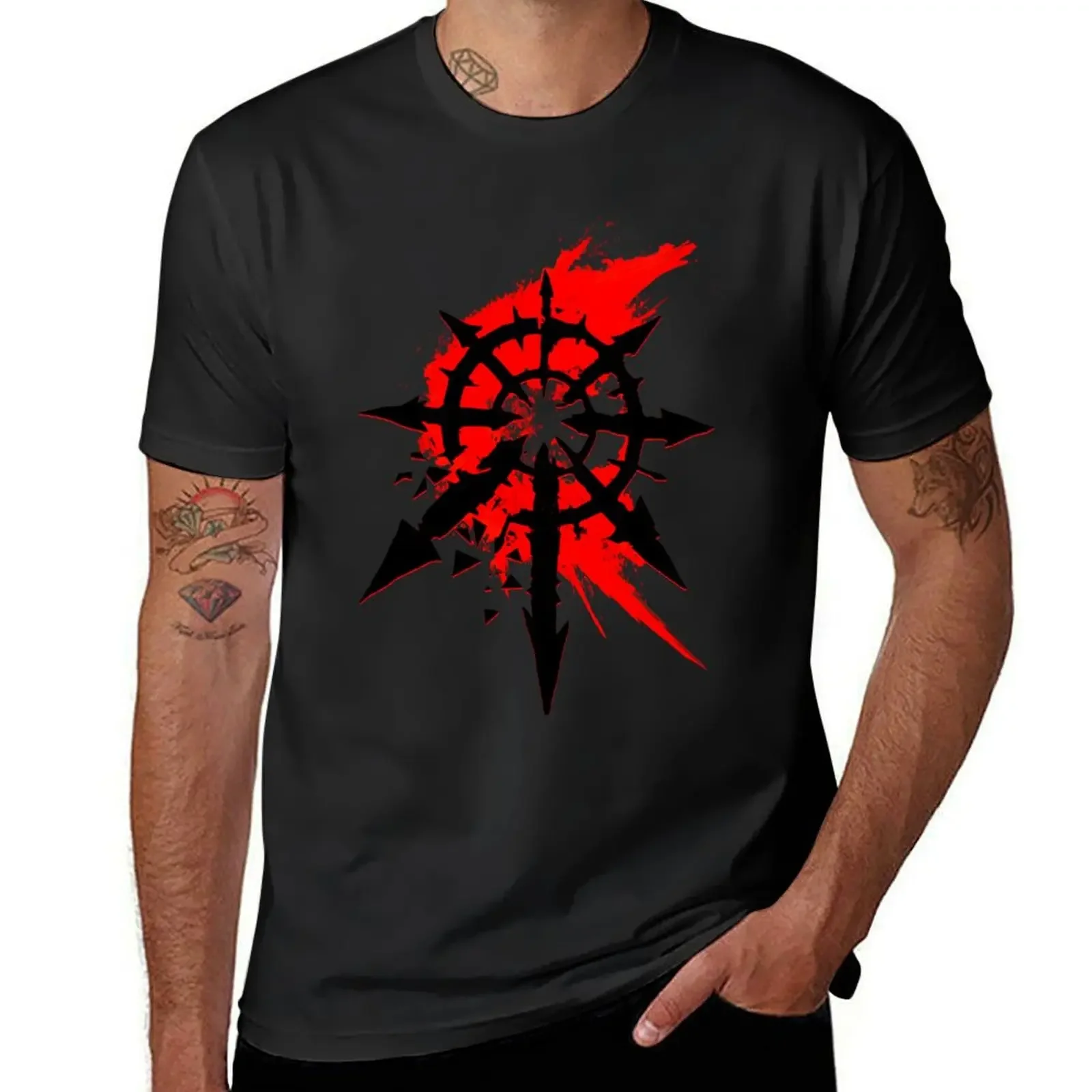 

BLOODY STAR OF CHAOS T-Shirt for a boy vintage anime shirt blacks compression shirt men