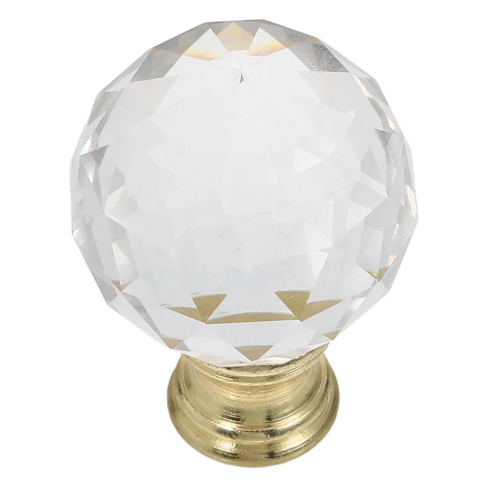 

Crystal Lamp Finial Cap Knob Decorative Clear Crystal Lamp Topper Easy to Install for Table Floor Lamps Shade Accessories