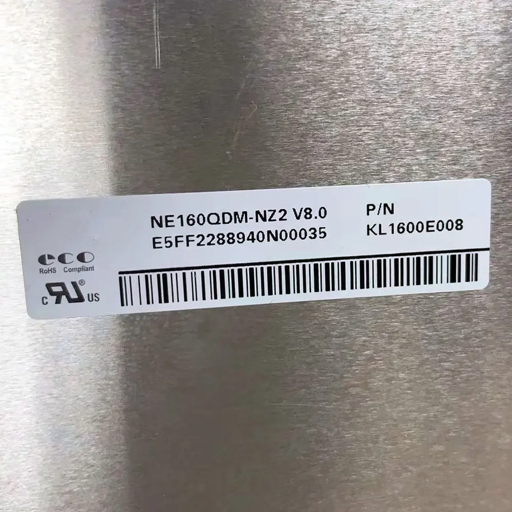 

Матричная панель дисплея 16,0 дюйма NE160QDM-NZ2 QHD 2560x1600 IPS ЖК-экран для ноутбука 100% sRGB EDP 40 контактов BOE0AB5