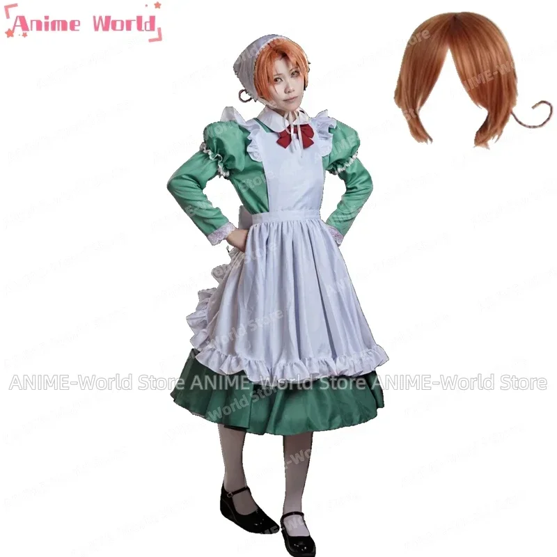 

《Custom Size》APH Axis Powers Hetalia Italy COSPLAY Custom APH Italy Halloween PARTY Dress Cos Wig