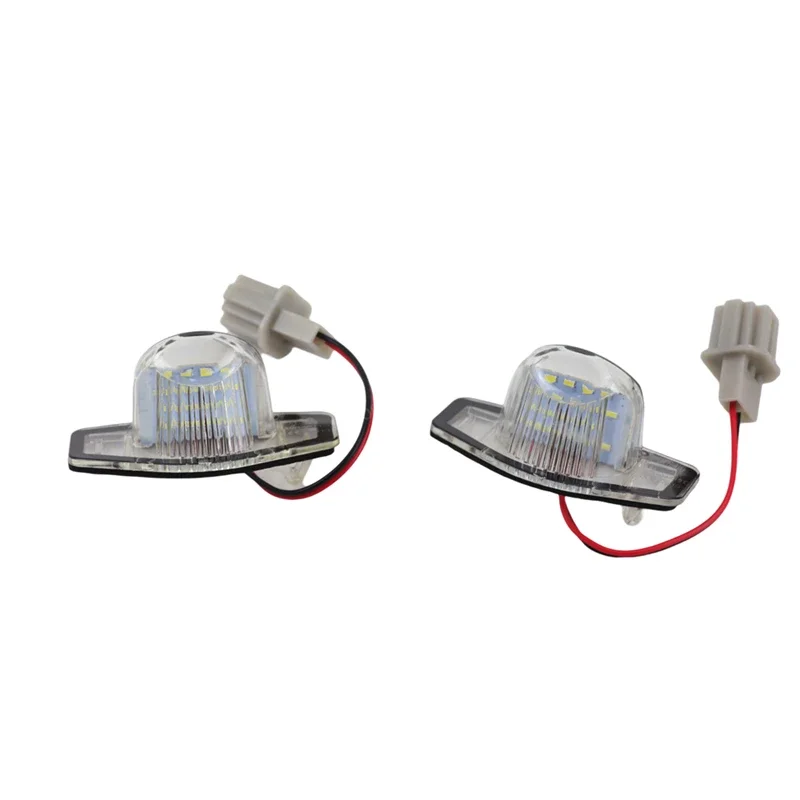 2Pcs DC12V Car LED License Number Plate Light Lamp LED White Light For Honda Crv Fit Odyssey Jazz Hrv Frv CR-V Stream SMD - Image 3