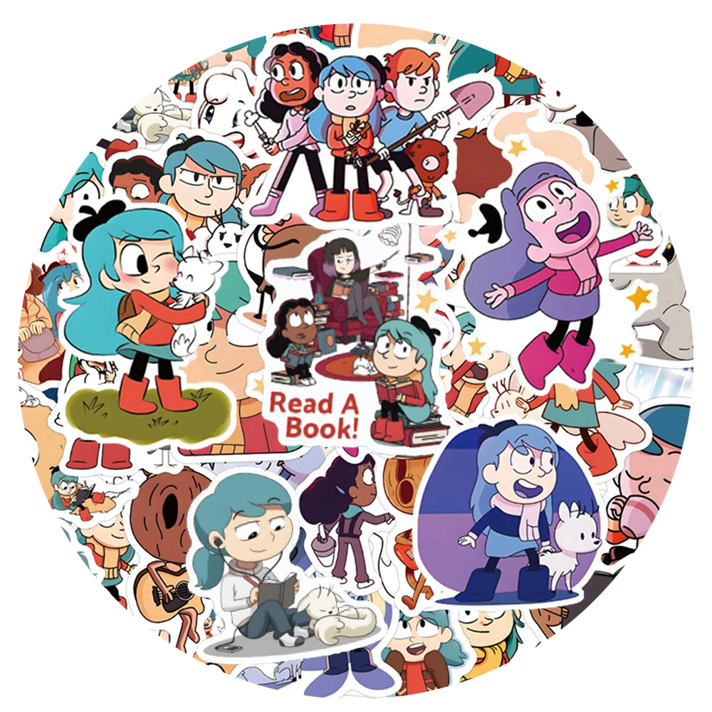 10/30/55/110 قطعة أنيمي هيلدا ملصقات مضحك الكرتون الشارات دفتر الهاتف الغيتار المحمول الكلاسيكية هزلية ملصق الديكور لعبة هدية