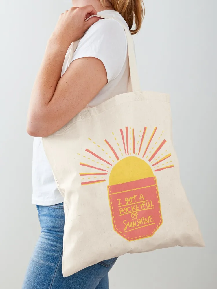 

Pocketful of Sunshine Tote Bag cloth bag woman reusable grocery bags bags luxury women ecological bags