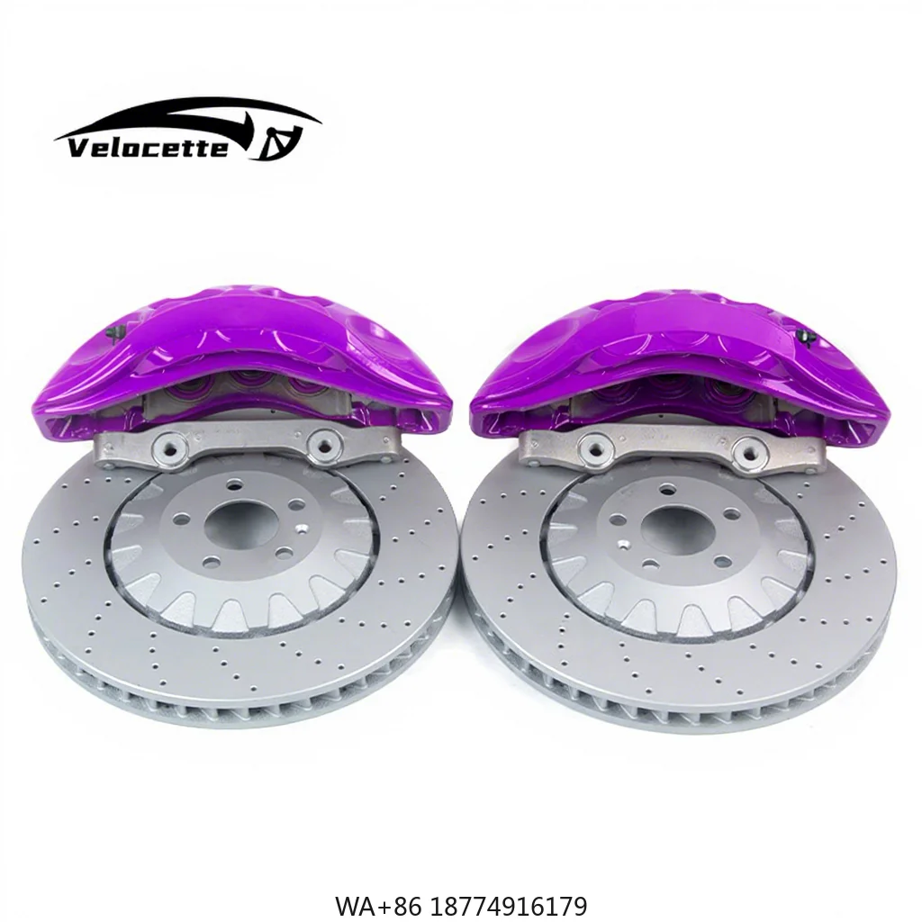 

New Big Front Brake Caliper Kit 6-Pot 9N B9 20inch Wheel Racing Aluminum Brake Disc High-quality 50% Improved Performance for
