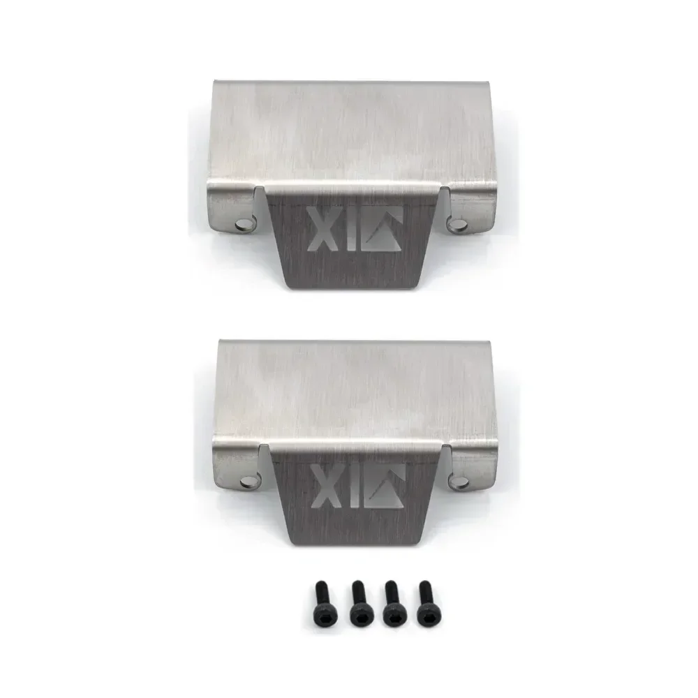 Stainless Steel Chassis Armor Axle Protector Skid Plate For RGT EX86190 EX 86190 LC76 1/10 RC Crawler Car Upgrade Parts