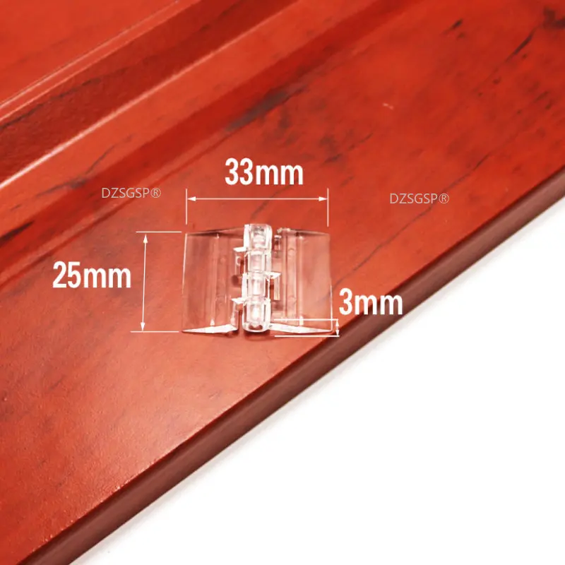 Plastic Folding Hinges Transparent Plexiglass Hinge Durable Clear Acrylic 25X33 30X33 38X45 65x42