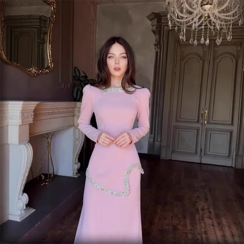 

Saudi Arabia Prom Dress 2 Pcs Women Suit Skirt Set Pink White Blue Black Blazer+Long Party Gown Formal Evening Birthday Robe