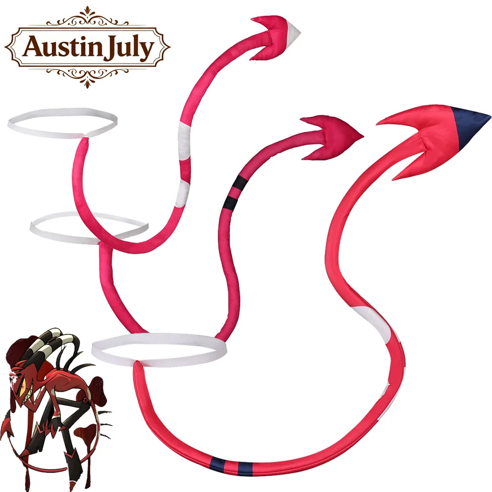 Hell Inn Cartoon Blitzo Moxxie Millie Cosplay Tail Prop Anime Boss Roleplay Costume Accessories Props Halloween Gifts Long Tails