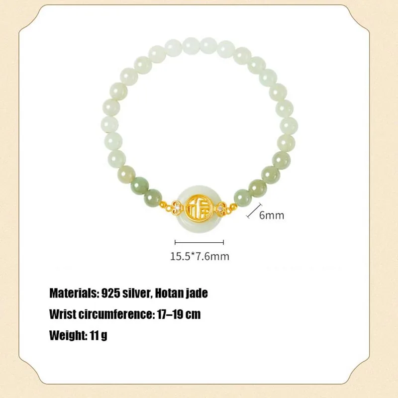 Natural Hetian Jade Bracelet for Women Bracelet Exquisite Elegant Simple High-grade Sexy Young Girls Fashion Jewelry