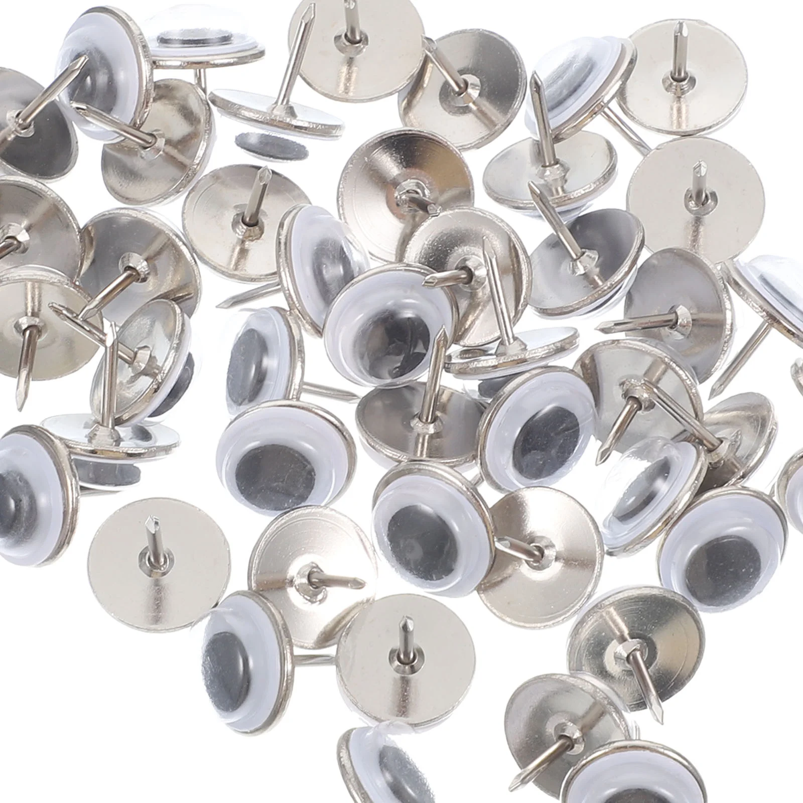 50 Pcs Modeling Office Corkboard Portable Push Pin Plastic Pushpins Message Tacks