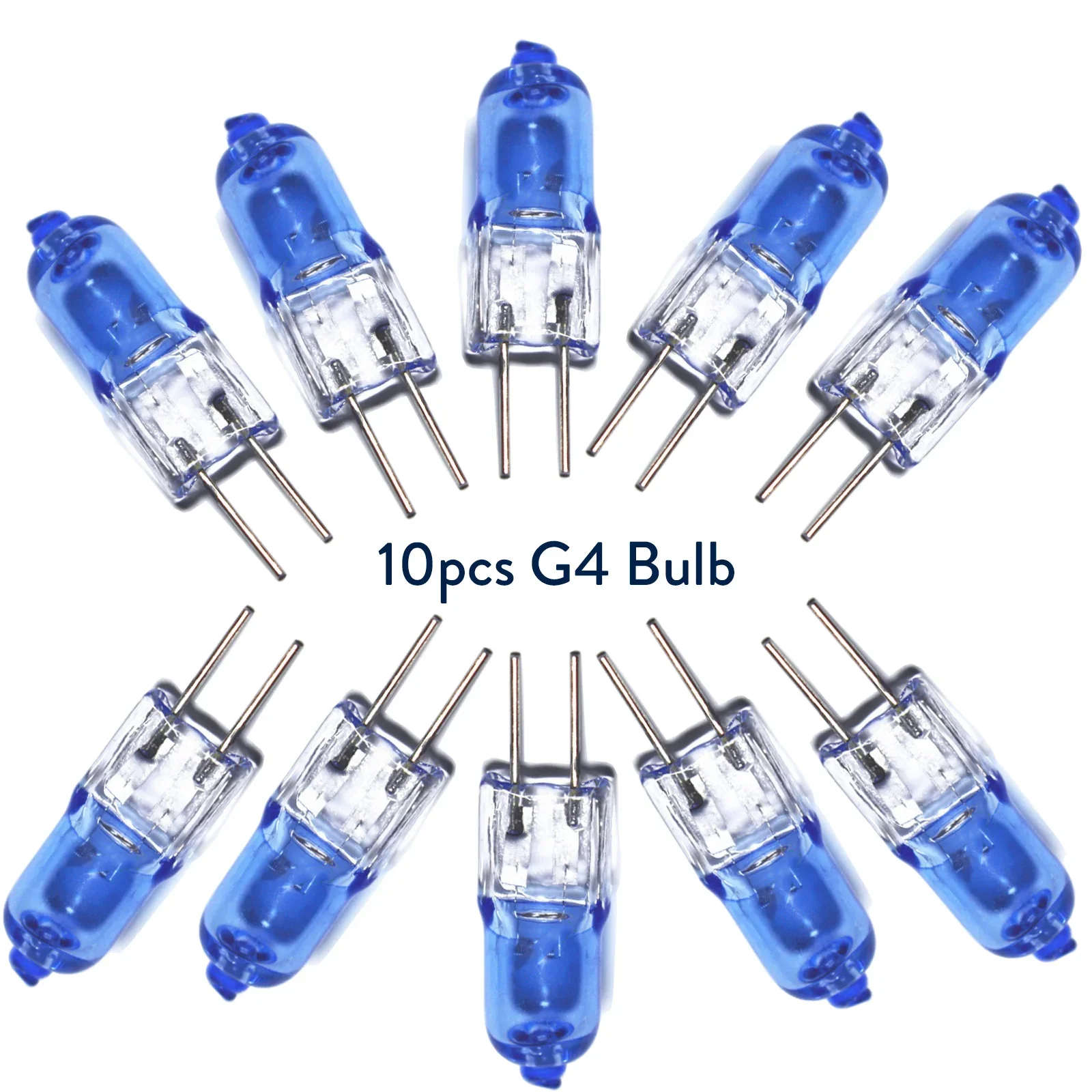 

10pcs Mini Mechanical Lighting Warm White G4 DC12V 20W Bulb Halogen Bulb Spotlight Crystal Chandelier Capsule Light Energy Savin