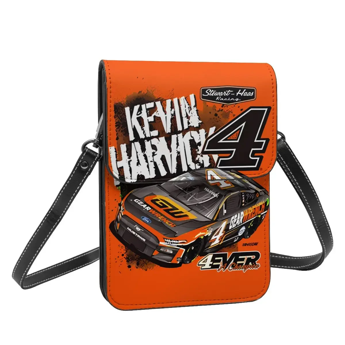 Кошелек через плечо Kevin Harvick 4, сумка для мобильного телефона, сумка через плечо, кошелек для мобильного телефона, регулируемый ремень