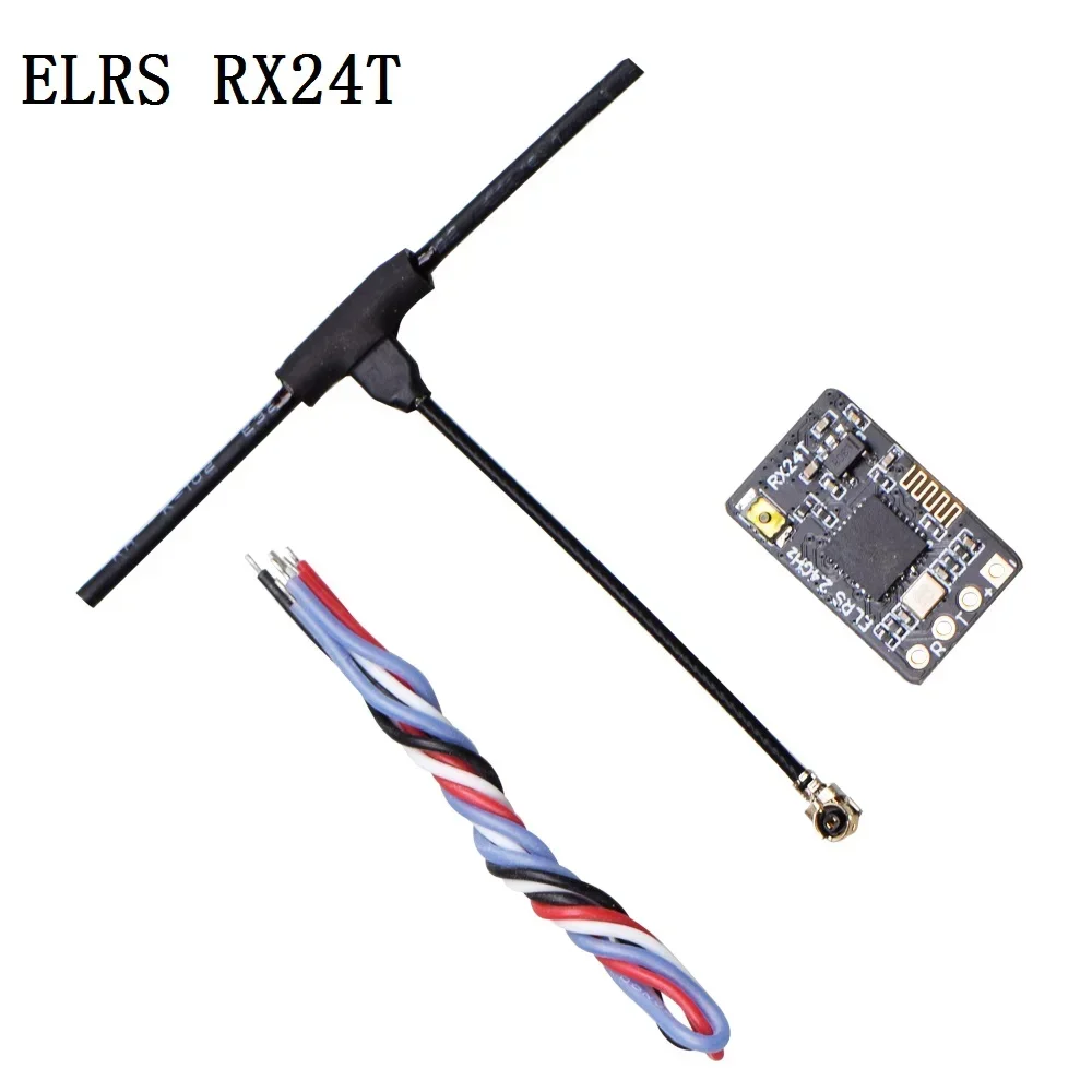 JHEMCU ExpressLRS RX24T 2,4G ELRS Radio Nano receptor de largo alcance para FPV Racing Freestyle Drones de largo alcance piezas de bricolaje LR4 LR5