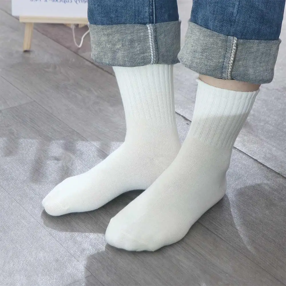 Cute Sweet Female Solid Color Casual Socks Sports Socks Tube Socks Cotton Hosiery Women Socks Striped Socks