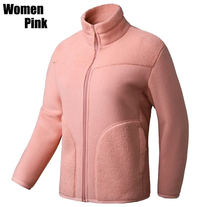 Korean Fashion Kawaii Winter Polar Fleece Jacket Women Outdoor Sweatshirts For Gym Sports Hiking Camping Coats Ladies Clothing