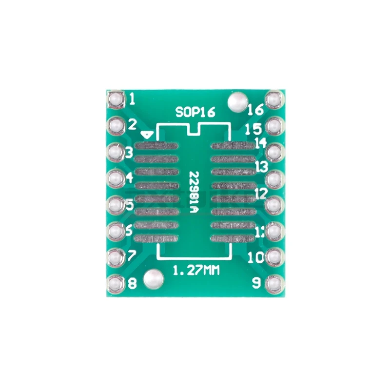 20PCS TSSOP16 SSOP16 SOP-16 SOP16 To DIP16 Transfer Board DIP Pin Board Pitch PCB IC Adapter Plate Conversion Board 0.65/1.27mm